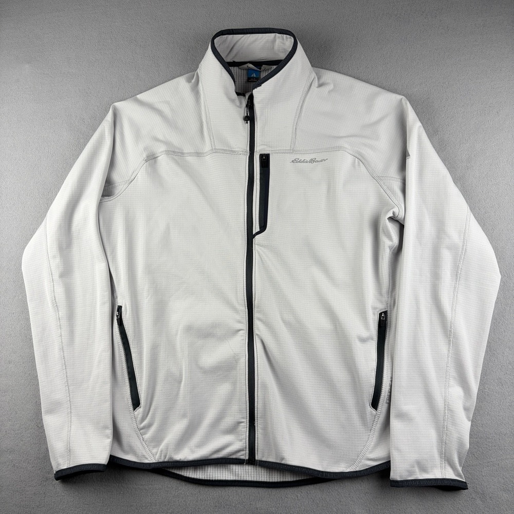 Eddie Bauer First Ascent FreeHeat Grid Fleece Performance Zip Up Jacket Size L